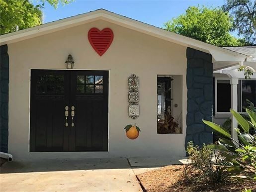 Custom red heart-shaped gable vent