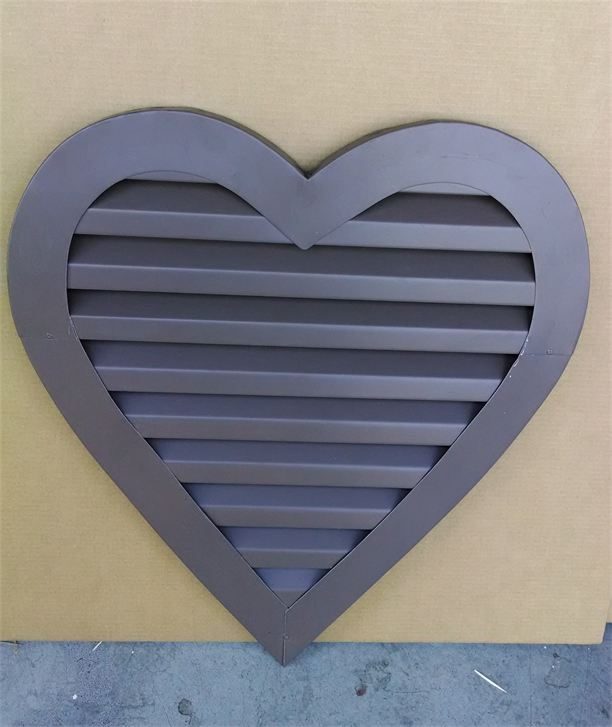 Heart-shaped gable vent